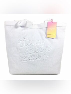 Stoney Clover Lane x Target Embossed Terrycloth Large Tote Bag White
